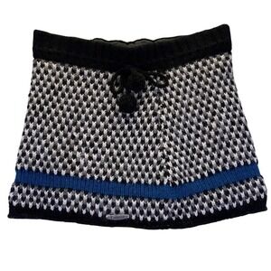 Everest Designs Hand Knit Wool Mini Skirt Fair Isle L Cabincore Gorpcore  Boho